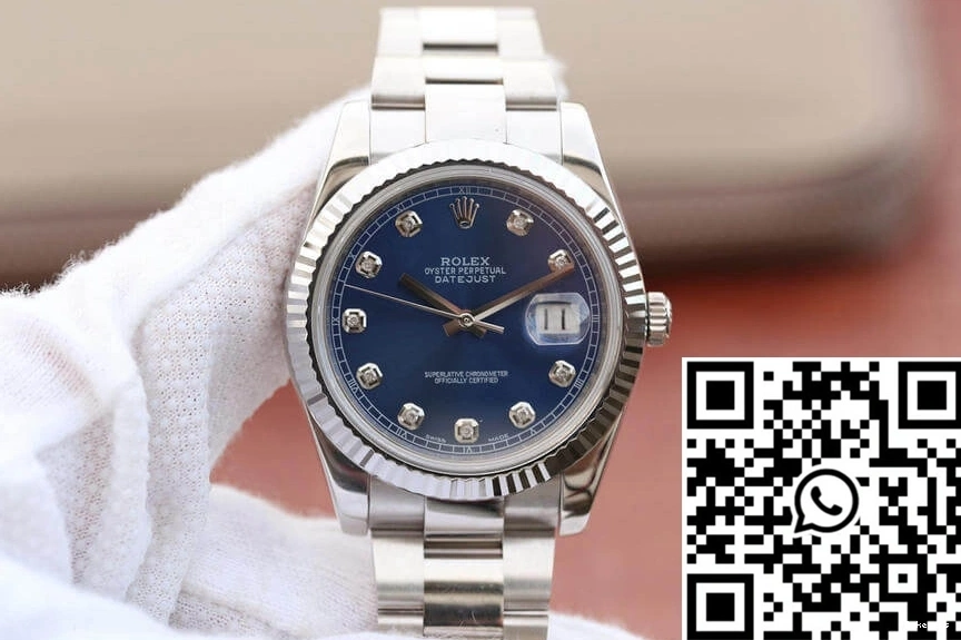 EW Dial Datejust Rolex Factory Blue M126334-0015 0419